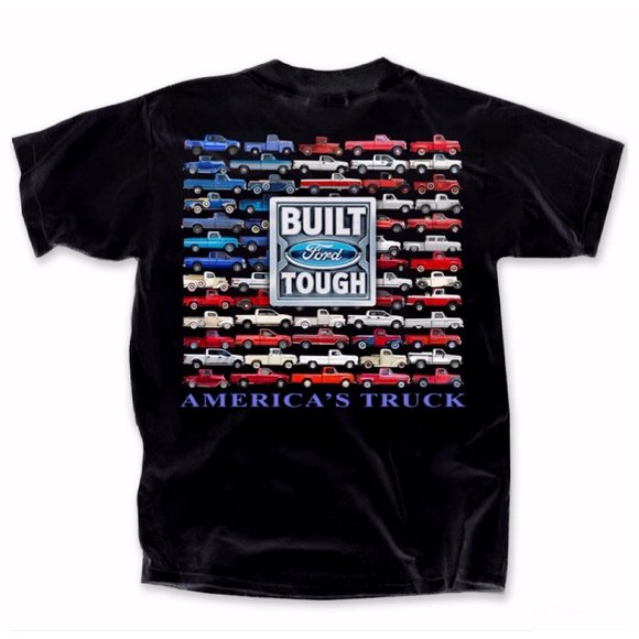 Built Ford Tough America’s Truck Short Sleeve T-Shirt - NEW Fast Ship - Picture 1 of 5